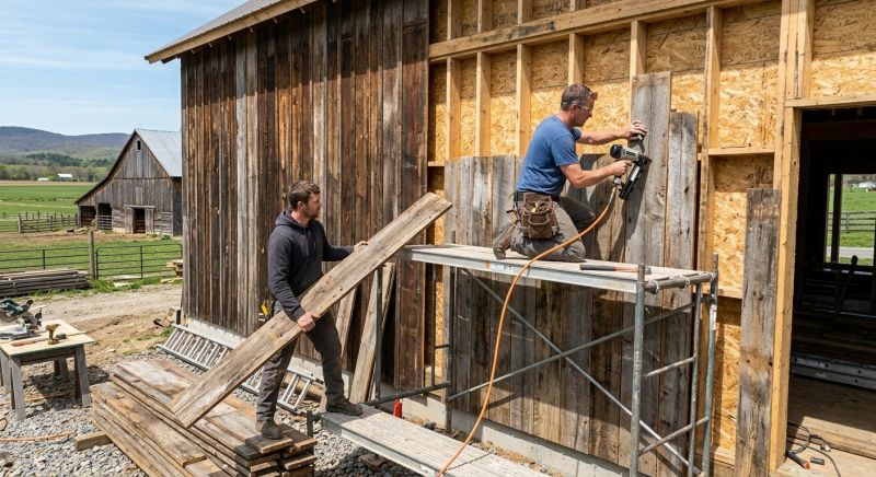Barn Siding Installation in Franklin County, VT