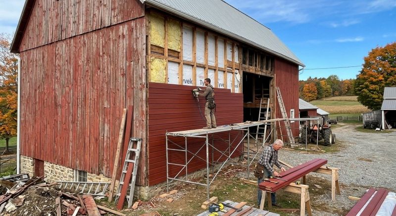Barn Siding Replacement in Saint Albans, VT