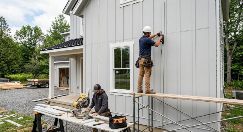 Batten Siding Installation in Milton, VT