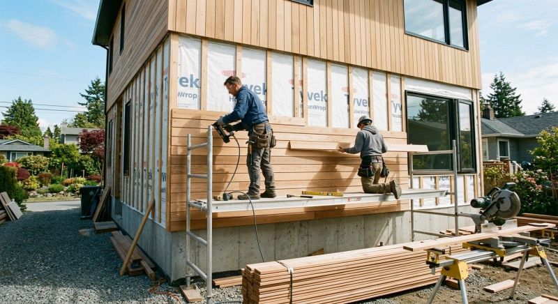 Cedar Cladding Installation in South Burlington, VT