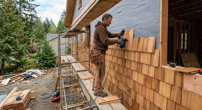 Cedar Siding Installation in Grand Isle, VT