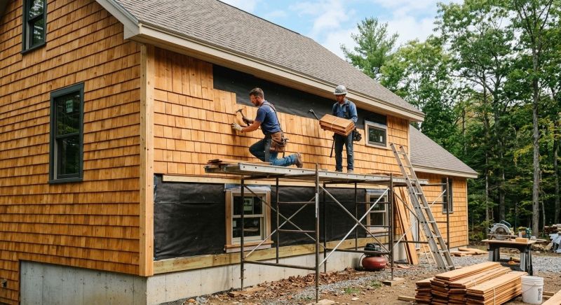 Cedar Siding Installation in Grand Isle, VT