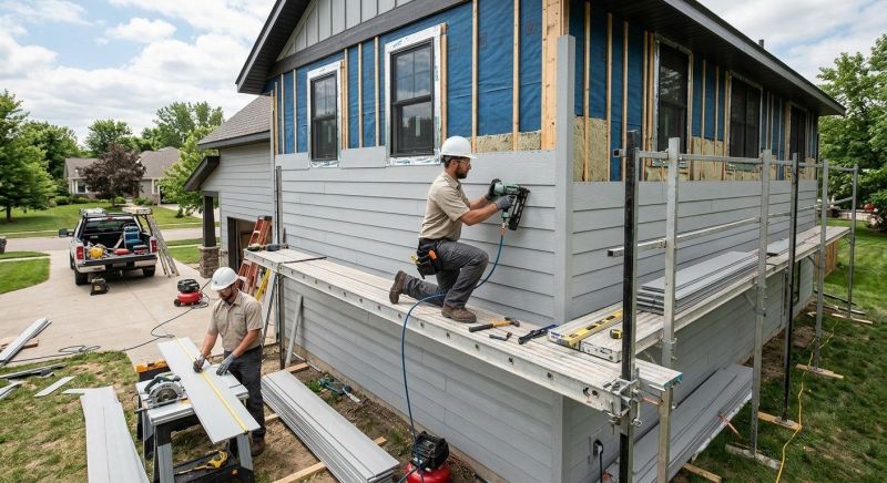 Cement Siding Installation in Milton, VT
