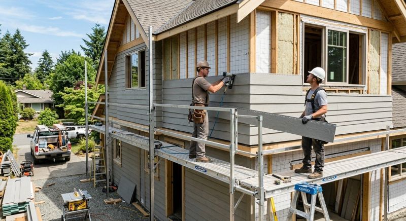 Cement Siding Installation in Williston, VT