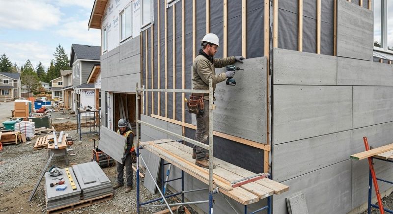 Cement Siding Installation in Williston, VT
