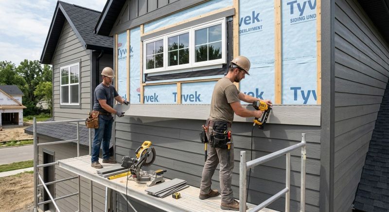 Composite Siding Installation in Milton, VT