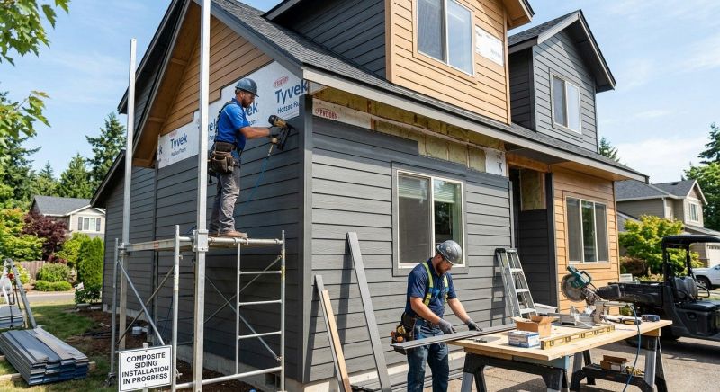 Composite Siding Installation in Williston, VT