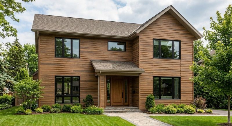 Faux Wood Siding Installation in Plattsburgh, NY