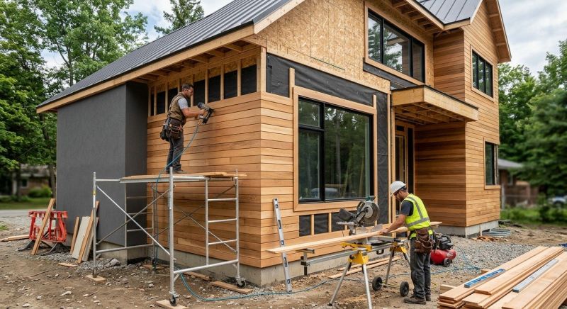 Faux Wood Siding Installation in Plattsburgh, NY