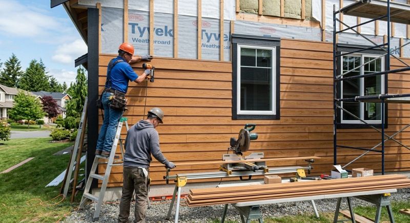 Faux Wood Siding Installation in Vergennes, VT