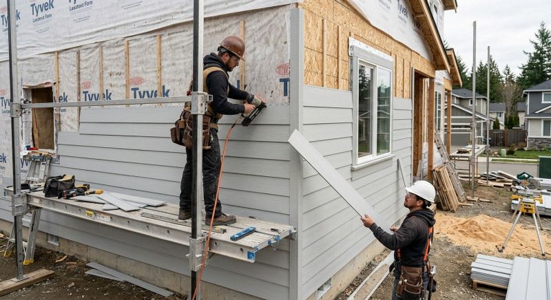Fiber Siding Installation in Milton, VT