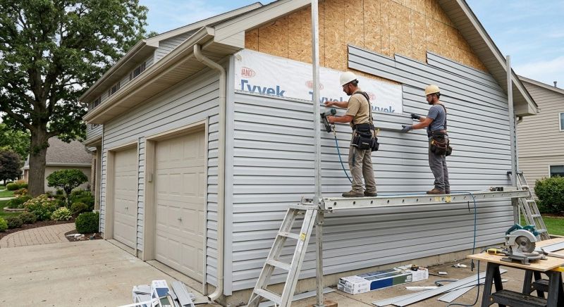 Garage Siding Installation in South Burlington, VT