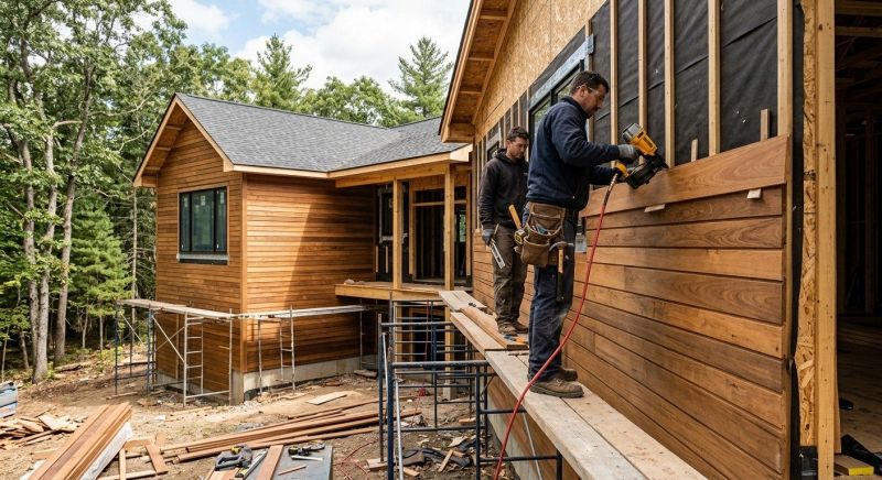 Hardwood Siding Installation in Waterbury, VT