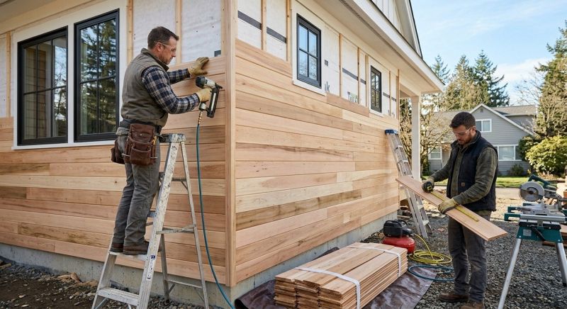 Hardwood Siding Installation in Waterbury, VT
