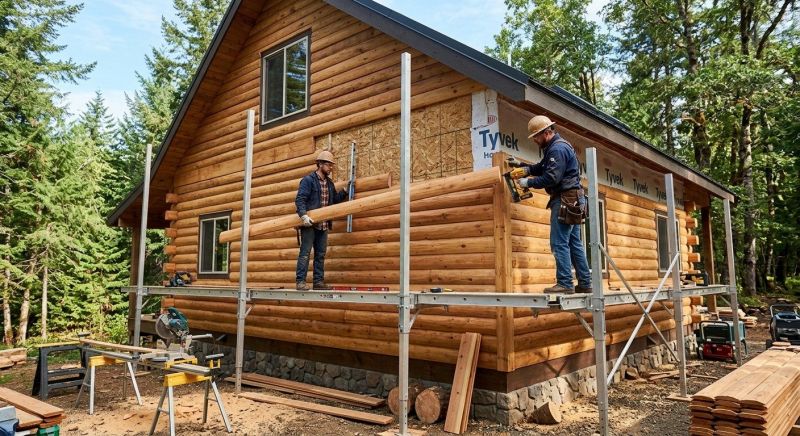 Log Siding Installation in Essex Junction, VT