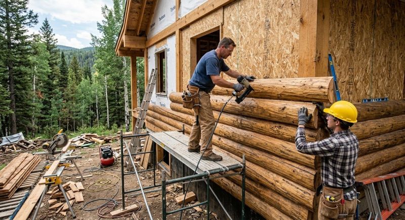 Log Siding Installation in Grand Isle, VT