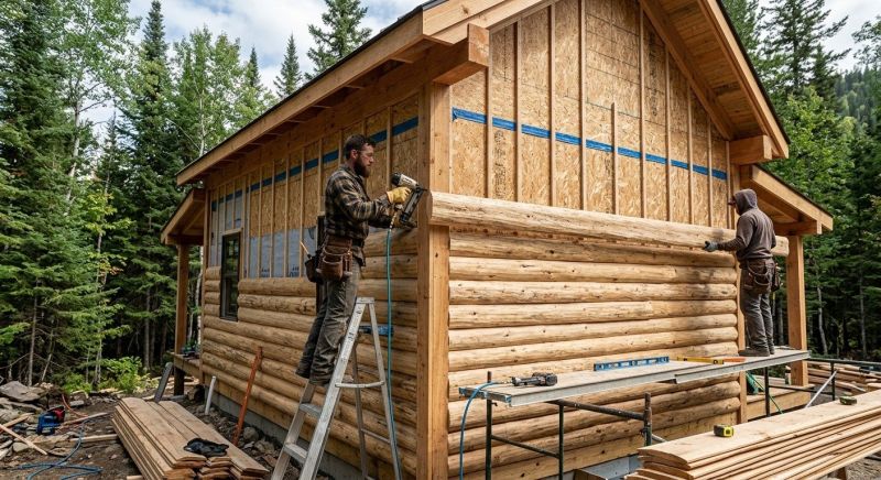 Log Siding Installation in South Burlington, VT