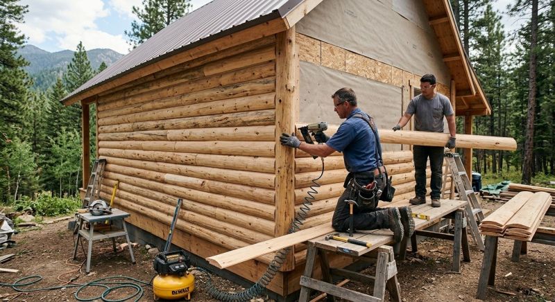 Log Siding Installation in Willsboro, NY