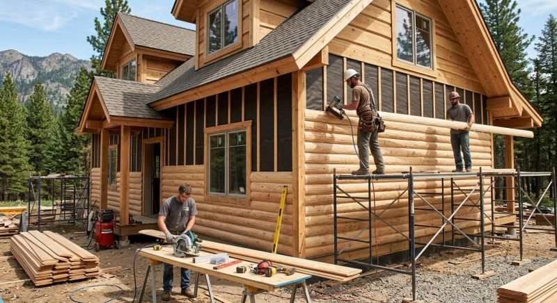 Log Siding Replacement in South Burlington, VT