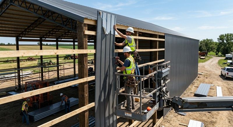 Metal Barn Siding Installation in South Burlington, VT