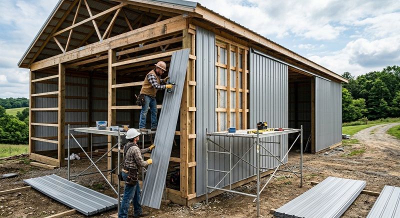 Metal Barn Siding Installation in South Burlington, VT