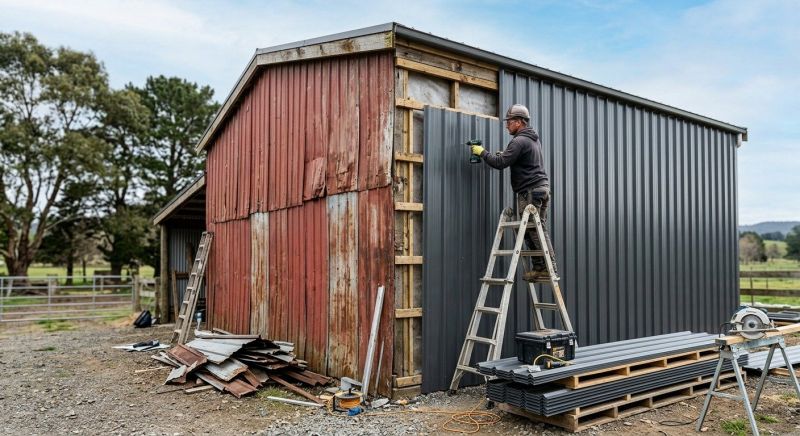 Metal Barn Siding Installation in South Burlington, VT