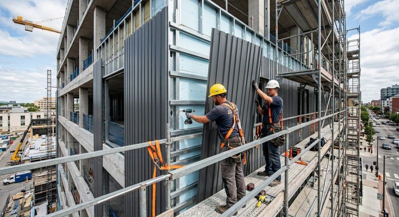 Metal Cladding Installation in South Burlington, VT