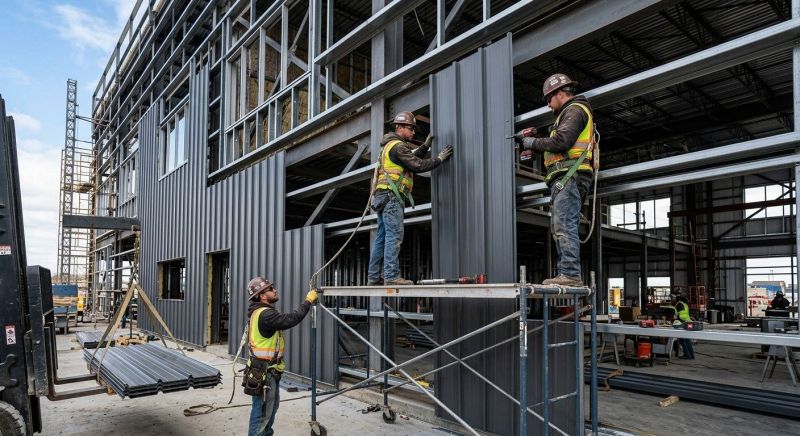Metal Cladding Installation in South Burlington, VT