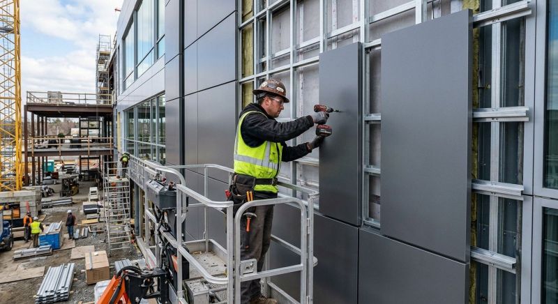 Metal Paneling Installation in South Burlington, VT