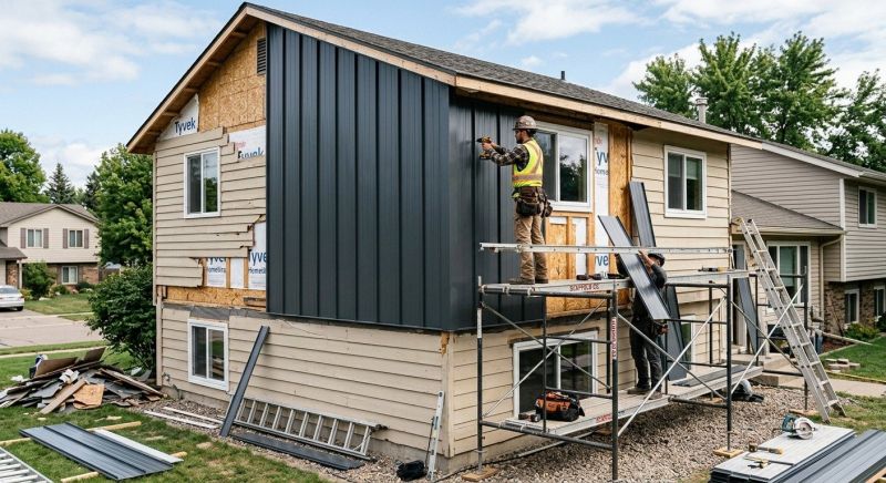 Metal Siding Replacement in Chittenden County, VT