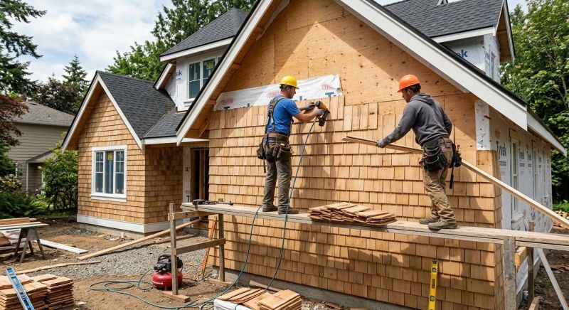 Shake Siding Installation in Franklin County, VT