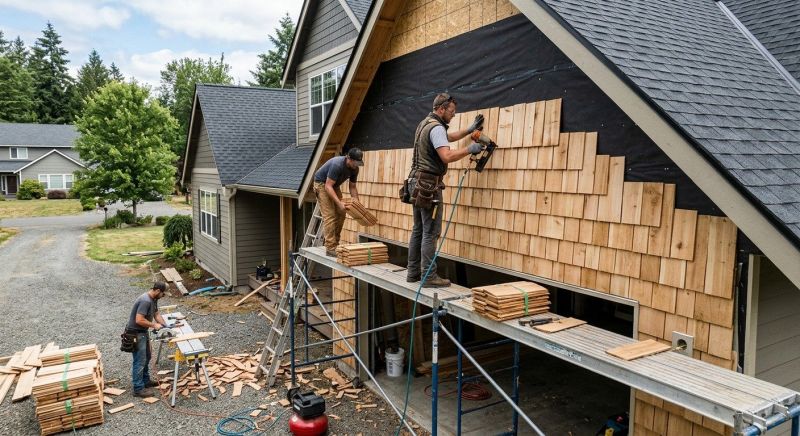 Shake Siding Installation in Franklin County, VT
