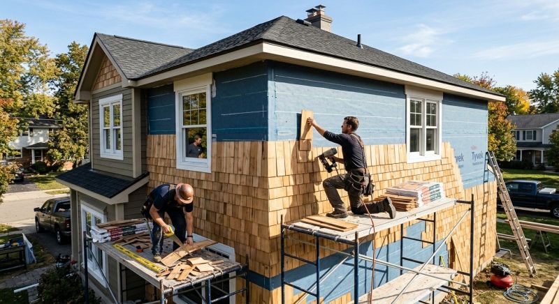 Shingle Siding Installation in South Burlington, VT