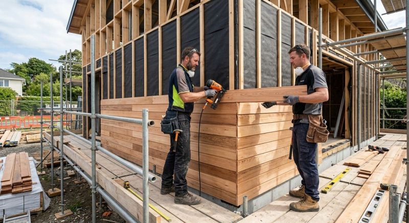 Wood Cladding Installation in Burlington, VT