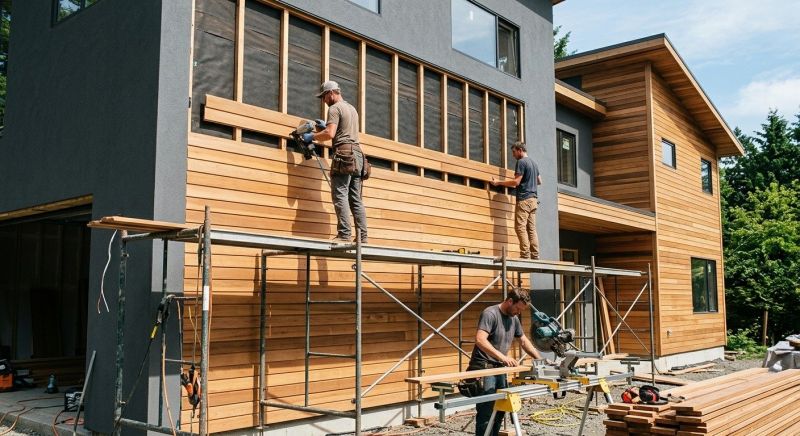 Wood Cladding Installation in Essex Junction, VT