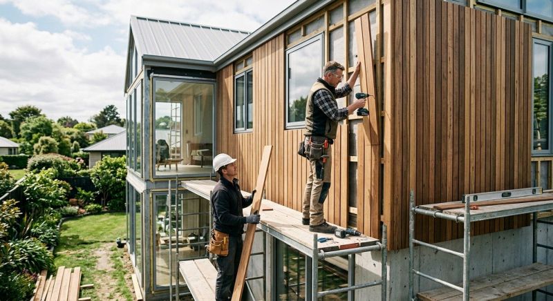 Wood Cladding Installation in Milton, VT