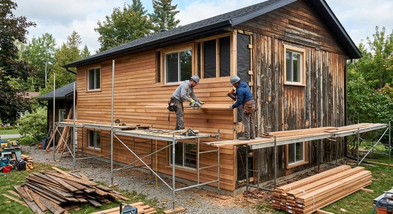 Wood Cladding Installation in Vergennes, VT