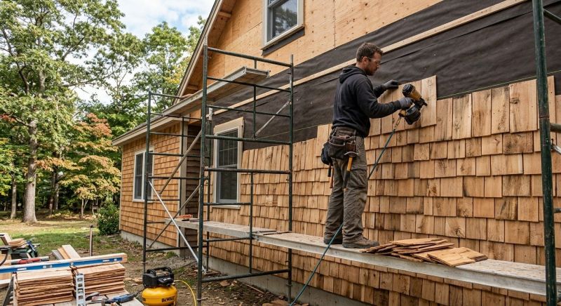 Wood Shake Siding Installation in South Burlington, VT